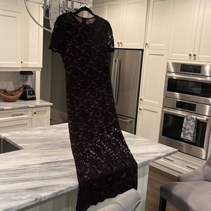 Vintage Joseph Ribkoff stretch lace mother of the bride formal gown size 12